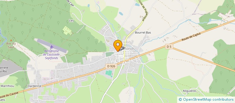 localisation de l'entreprise MADAME PEGGY MENOIRE  SEPTFONDS