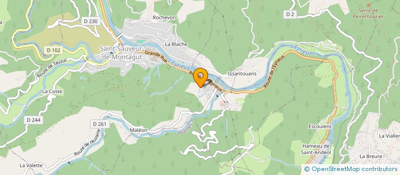 localisation de l'entreprise MADAME PEGGY NORMAND  SAINT-SAUVEUR-DE-MONTAGUT