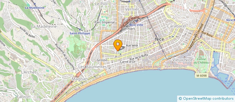 localisation de l'entreprise MADAME PEGGY PASTORINI à NICE