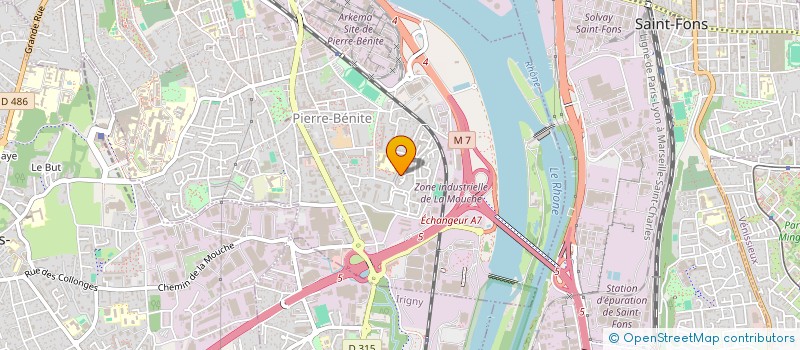 localisation de l'entreprise MADAME PEGGY PERRET  OULLINS-PIERRE-BENITE