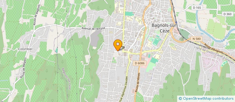 localisation de l'entreprise MADAME PEGGY PIERACCI  BAGNOLS-SUR-CEZE