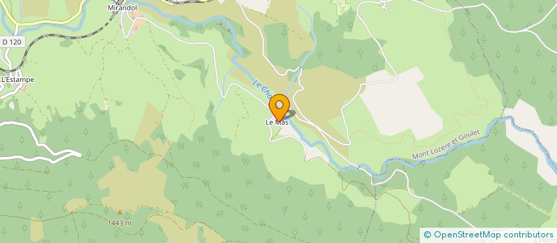 localisation de l'entreprise MADAME PEGGY PONS  MONT LOZERE ET GOULET