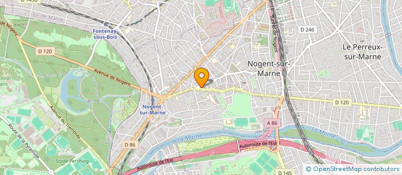 localisation de l'entreprise MADAME PEGGY PORROT à NOGENT-SUR-MARNE