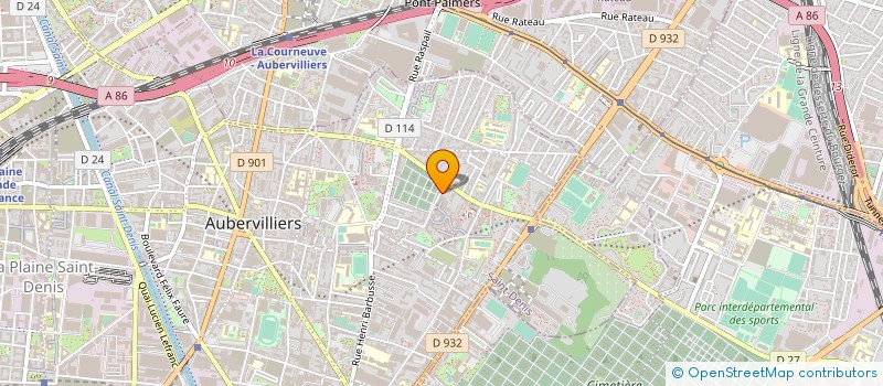 localisation de l'entreprise MADAME PEGGY RAK à AUBERVILLIERS