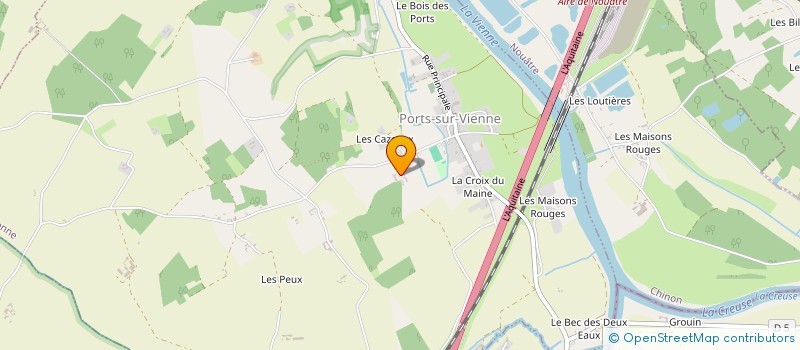 localisation de l'entreprise MADAME PEGGY RANSON  PORTS-SUR-VIENNE