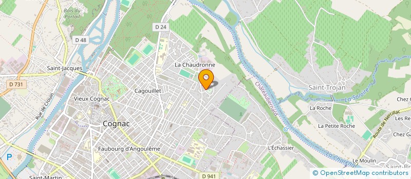 localisation de l'entreprise MADAME PEGGY ROTH à COGNAC