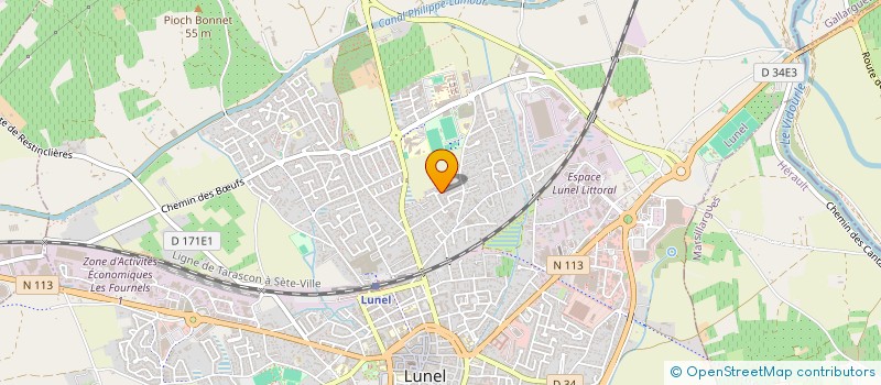 localisation de l'entreprise MADAME PEGGY SALAH  LUNEL