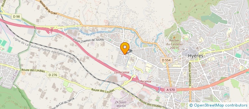 localisation de l'entreprise MADAME PEGGY UHLMANN à HYERES