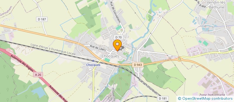 localisation de l'entreprise MADAME PEGGY VAN WANSEELE  CHOCQUES