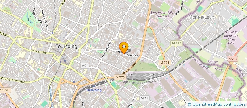 localisation de l'entreprise MADAME PEGGY VANDEMBEUCHE  TOURCOING