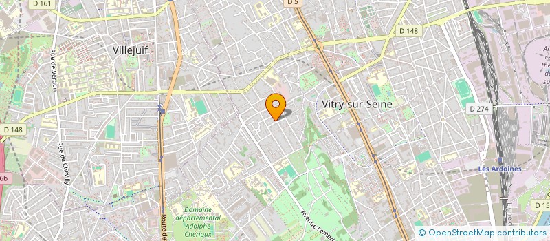 localisation de l'entreprise MADAME PEGGY VASSEUR à VITRY-SUR-SEINE