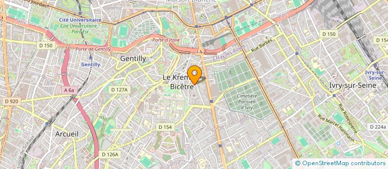 localisation de l'entreprise MADAME PEGGY VICROBECK  LE KREMLIN-BICETRE