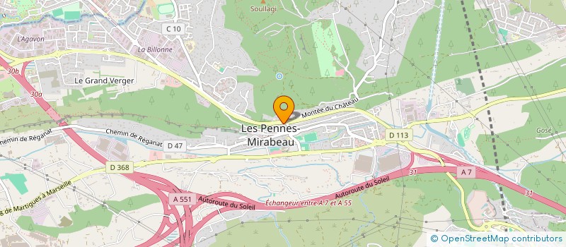 localisation de l'entreprise MADAME PEGGY VILLA à LES PENNES MIRABEAU