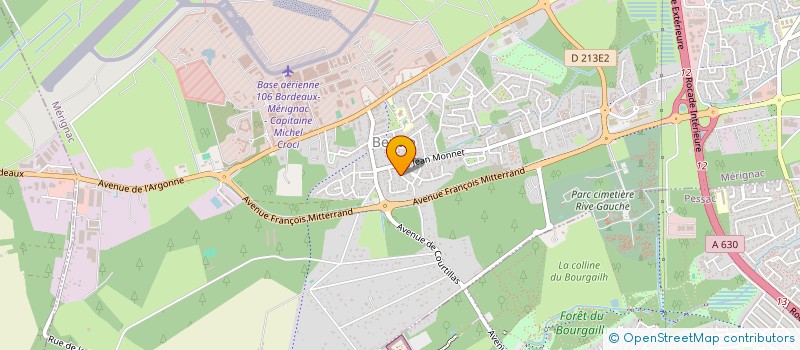 localisation de l'entreprise MADAME PEGGY ZAMANT  MERIGNAC