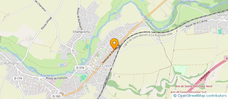 localisation de l'entreprise MADAME PEGGYE CLAEYS  LA CRECHE