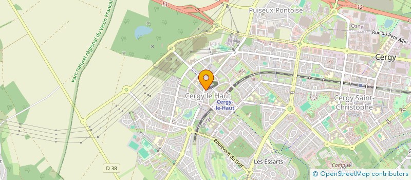 localisation de l'entreprise MADAME PEGUY BASELE PEMBE  CERGY