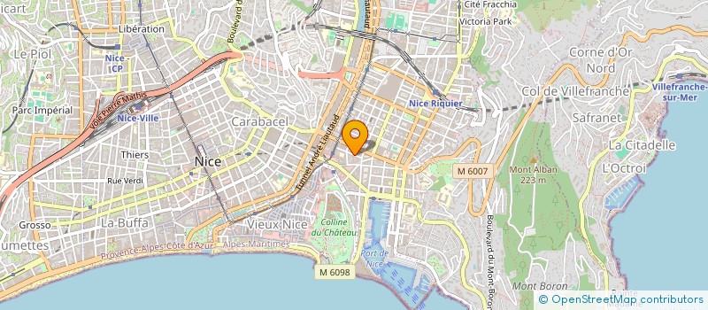 localisation de l'entreprise MADAME PEIYU ZHANG à NICE