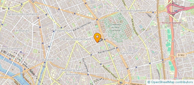 localisation de l'entreprise MADAME PELAGIE BAOUAMYO  PARIS