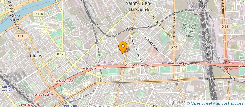 localisation de l'entreprise MADAME PELAGIE DOVI à SAINT-OUEN-SUR-SEINE