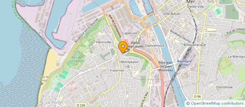 localisation de l'entreprise MADAME PELAGIE SUZANNE DELURY  BOULOGNE-SUR-MER