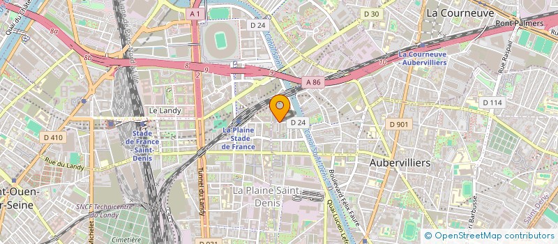 localisation de l'entreprise MADAME PELAGIE TANKOUA TCHOUNKE EPSE TCHANBOT  AUBERVILLIERS