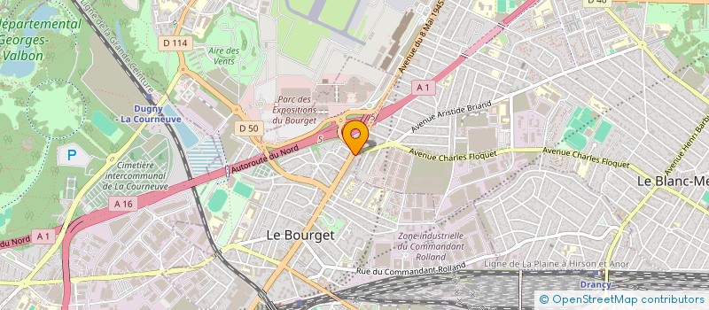 localisation de l'entreprise MADAME PELIN KOCASLAN à LE BOURGET