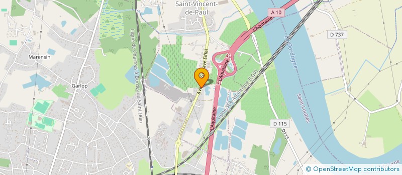 localisation de l'entreprise MADAME PELINE KAYA  SAINT-VINCENT-DE-PAUL