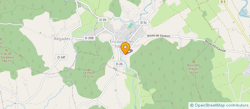 localisation de l'entreprise MADAME PELLAN DEOUX  ENCAUSSE-LES-THERMES