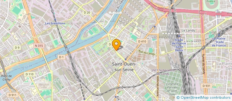 localisation de l'entreprise MADAME PENDA SACKO à SAINT-OUEN-SUR-SEINE