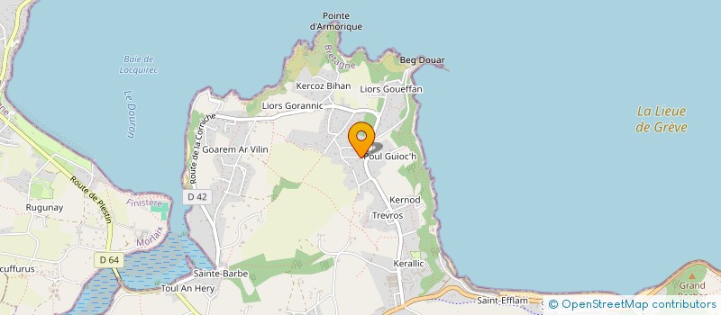 localisation de l'entreprise MADAME PENELOPE COATALEN  PLESTIN-LES-GREVES