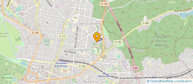 localisation de l'entreprise MADAME PENELOPE DEBEDDE à VERSAILLES