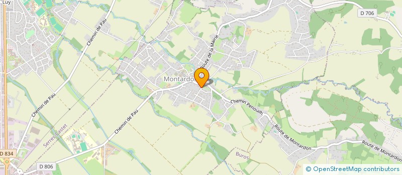 localisation de l'entreprise MADAME PENELOPE DELGRANGE  MONTARDON