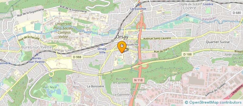 localisation de l'entreprise MADAME PENELOPE DIEUPART  ORSAY