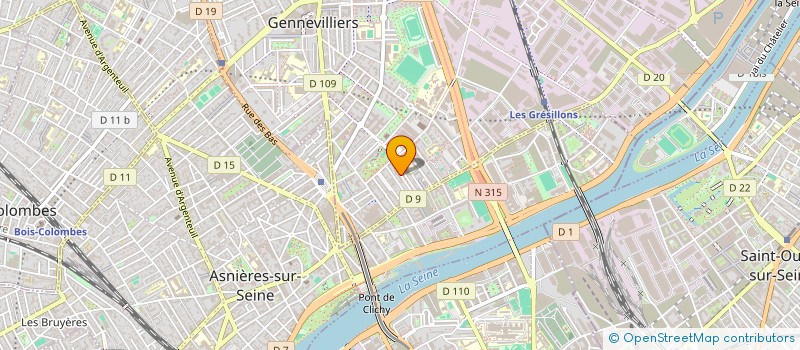 localisation de l'entreprise MADAME PENELOPE FANEKNER à GENNEVILLIERS