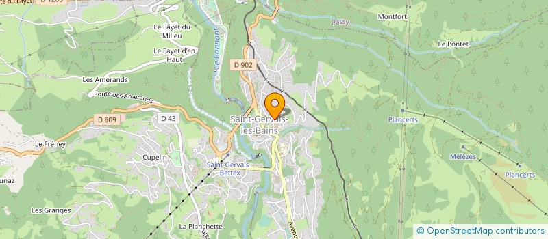 localisation de l'entreprise MADAME PENET BAYARD à SAINT-GERVAIS-LES-BAINS