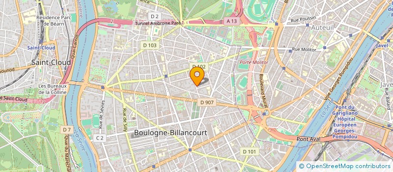 localisation de l'entreprise MADAME PENSEE CHARMEL à BOULOGNE-BILLANCOURT