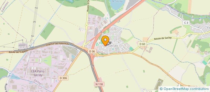 localisation de l'entreprise MADAME PERINE COTTREEL  SACLAY