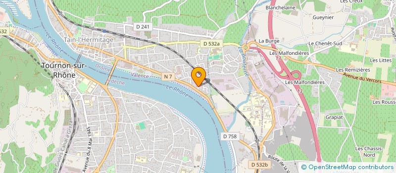 localisation de l'entreprise MADAME PERINE FAURE  TAIN-L'HERMITAGE