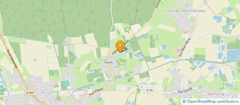 localisation de l'entreprise MADAME PERINE HOCQUET  MARCHIENNES