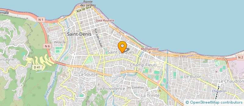 localisation de l'entreprise MADAME PERLA RAHARITSOA à SAINT-DENIS