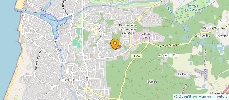 localisation de l'entreprise MADAME PERLE BELTRAN DESTRUHAUT  CAPBRETON