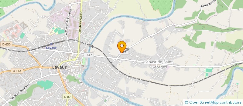 localisation de l'entreprise MADAME PERLE BORDAS  LABASTIDE-SAINT-GEORGES