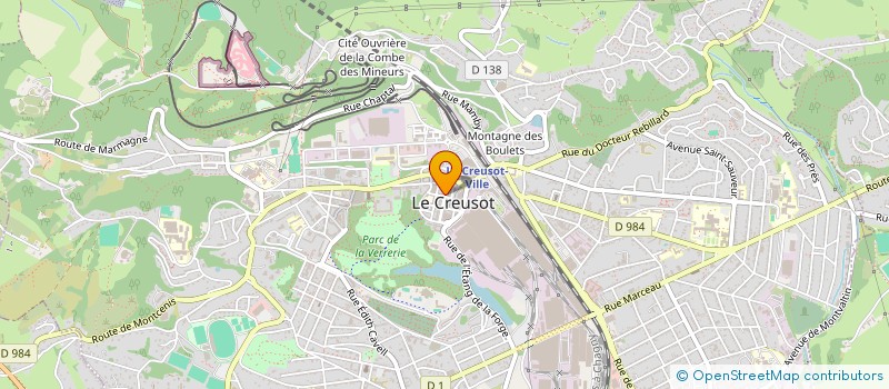 localisation de l'entreprise MADAME PERLE MEYER  LE CREUSOT