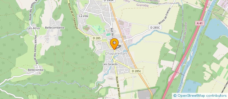 localisation de l'entreprise MADAME PERLE MULLER  SAINT-ALBAN-LEYSSE