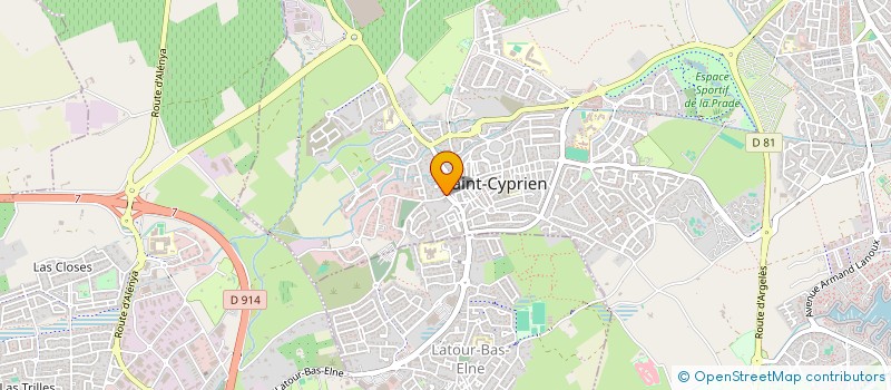 localisation de l'entreprise MADAME PERLE ZYLBERYNG à SAINT-CYPRIEN