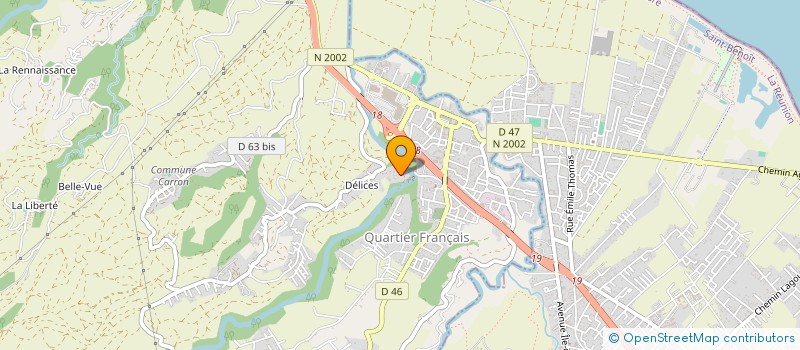 localisation de l'entreprise MADAME PERLETTE ROBERT  SAINTE-SUZANNE