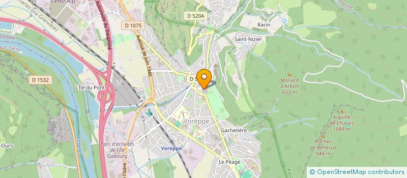 localisation de l'entreprise MADAME PERLINE ROUX  VOREPPE