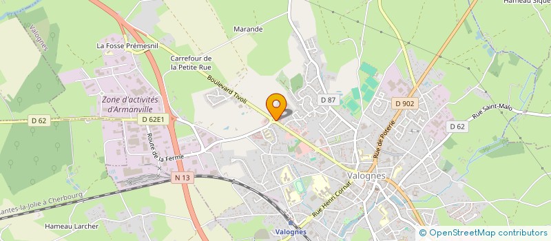 localisation de l'entreprise MADAME PERNELLE DU MESNILDOT  VALOGNES