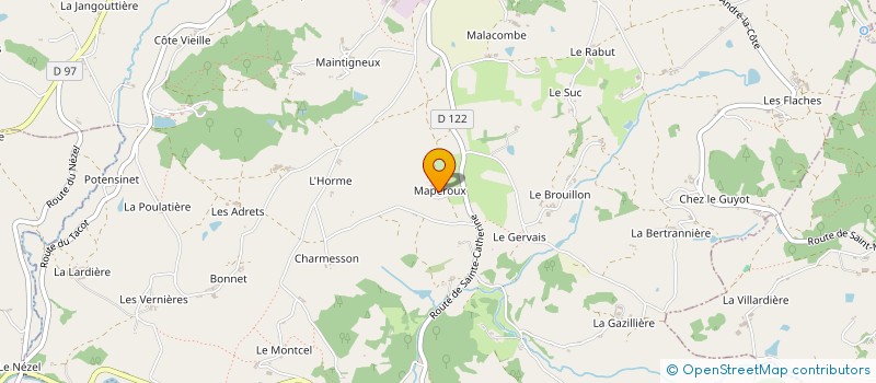 localisation de l'entreprise MADAME PEROLINE RIVOIRE  SAINT-MARTIN-EN-HAUT