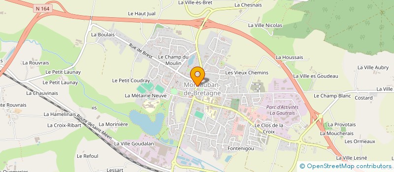 localisation de l'entreprise MADAME PEROU CTS  MONTAUBAN-DE-BRETAGNE